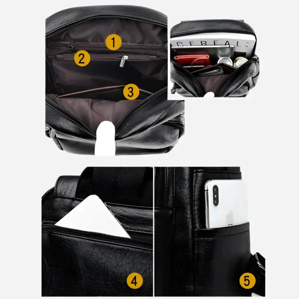 Vintage Leather Backpack