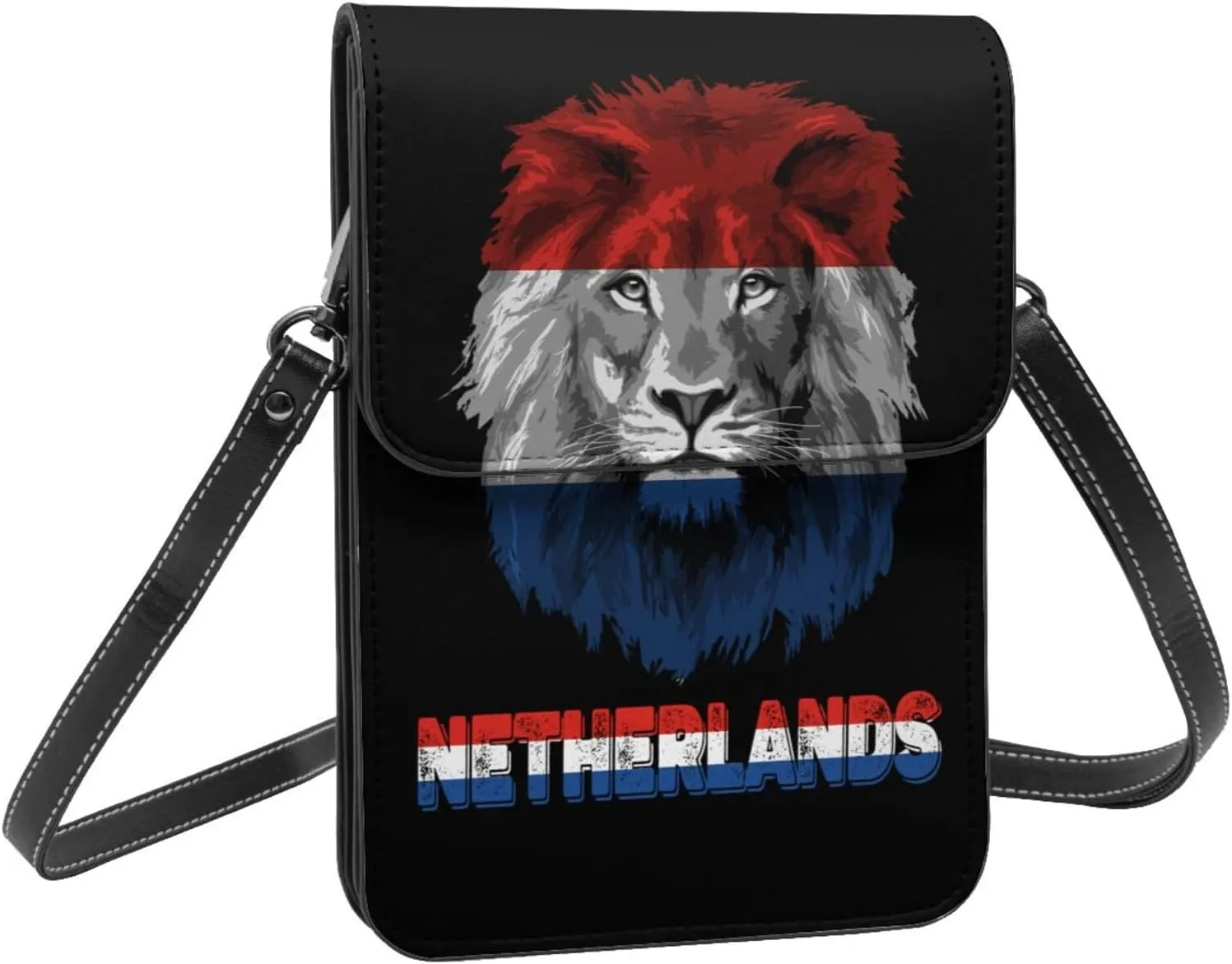 Vintage Saint Vincent And The Grenadines Flag Lion Head Small Crossbody Purse Cell Phone Bag for Women