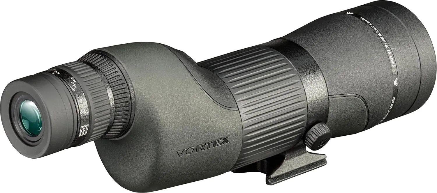 Vortex Optics Crossfire HD Spotting Scopes - HD Optical System, Wide Field of View, Helical Focus, Tripod Adaptable, Rubber Armor, Waterproof, Fogproof, Shockproof - Unlimited, Unconditional Warranty