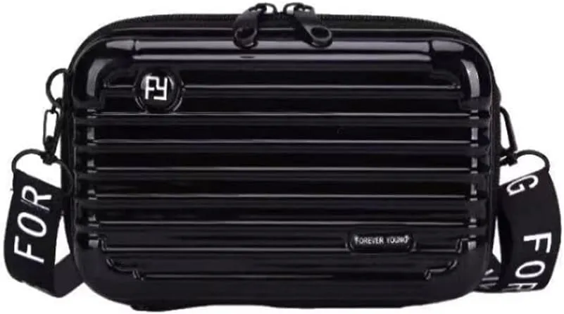WANLIAN Hard shell cosmetic bag cosmetic handbag messenger bag mini suitcase, cosmetic bag suitable for travel parties。