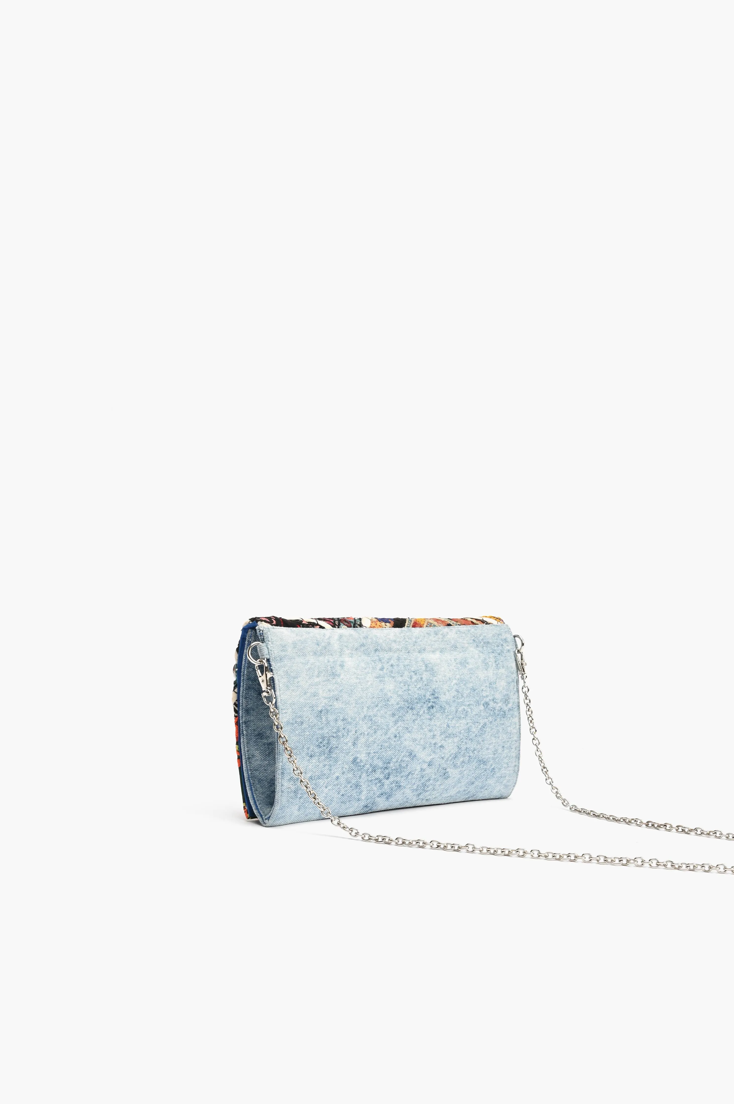 Watch Over Me Evil Eye Denim Clutch