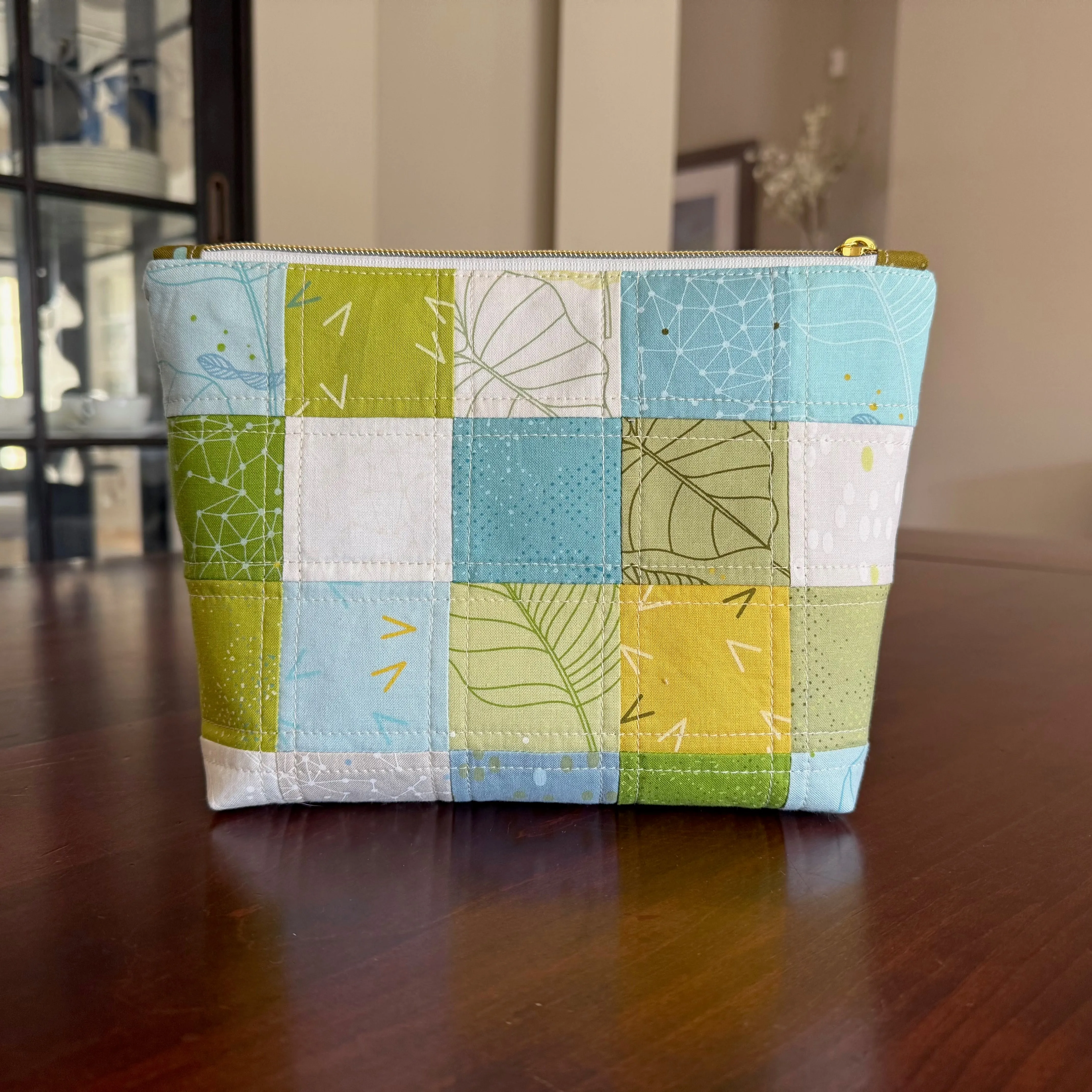 Water Lily Patchwork Pouch