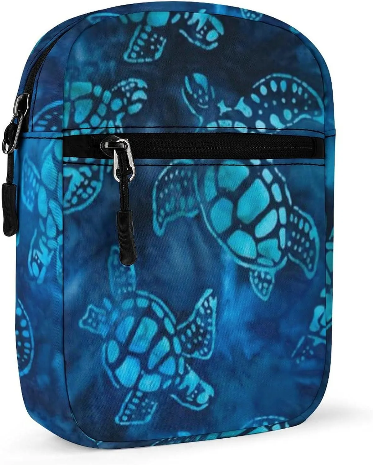 Watercolor Blue Sea Turtle Crossbody Bag Small Shoulder Bag Waterproof, Lightweight And Convenient