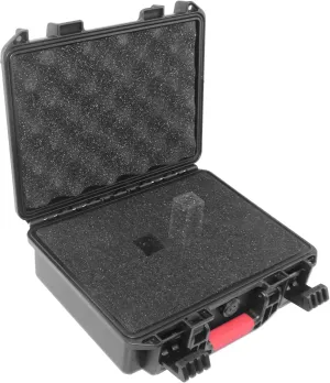 Weatherproof/Shockproof IP67 Carrying Hard Case with Customizable Foam for Pistol, GoPro, Camera Accessories, Equipment, Electronics, and Gear, Black - Exterior 11 x 9 x 4 Inches