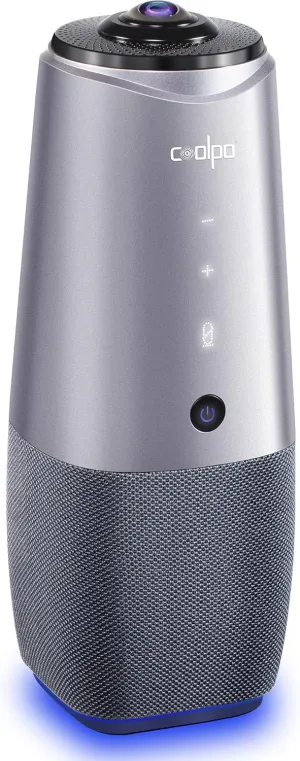 Webcam, 360 Conference Room Camera, 4K All-in-one Video Conferencing System with Speaker, Microphone, AI Speaker Tracking, Noise Cancellation, Teams, Zoom, PANA 5ft USB Cable
