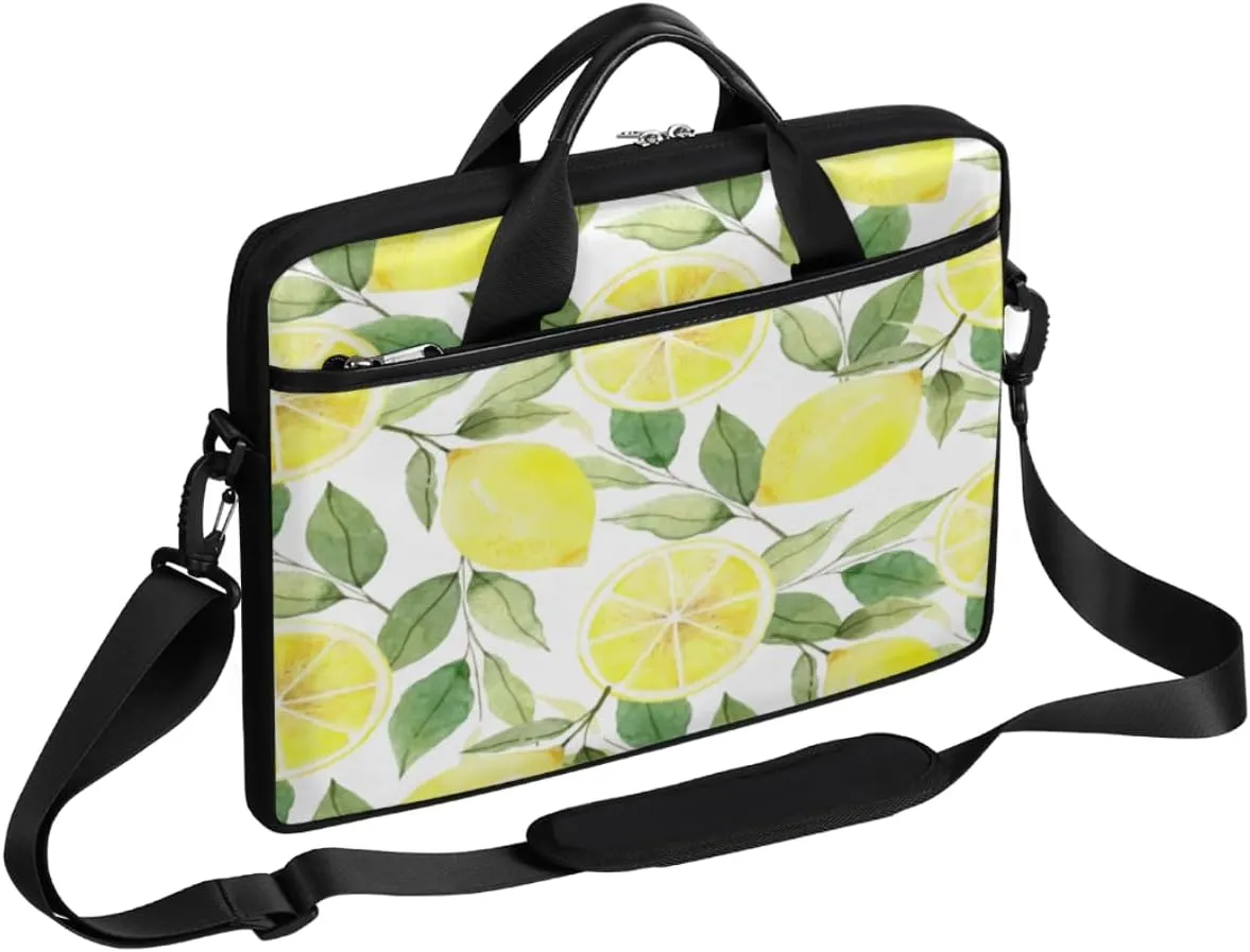 Welsh Corgi Laptop Bag for Women Men 13-15 Inch Computer Briefcase Bag Lightweight Notebook Shoulder Messenger Bag