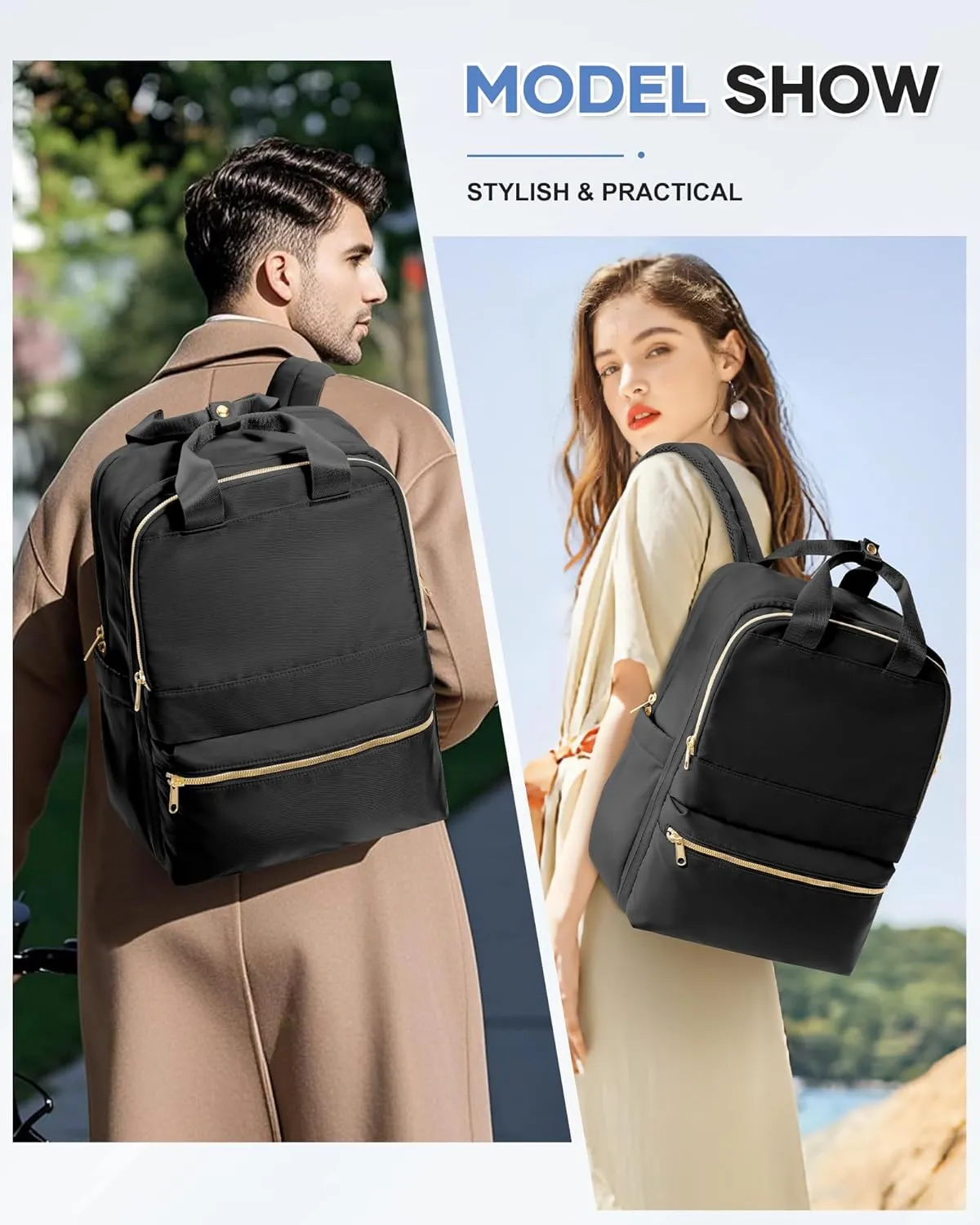 wepadre Small Travel Backpack Carry on Flight Approved Personal Item Travel Bag Carry on Backpack for Women Work Laptop Backpack for Traveling Carry on Luggage Mochila De Viaje