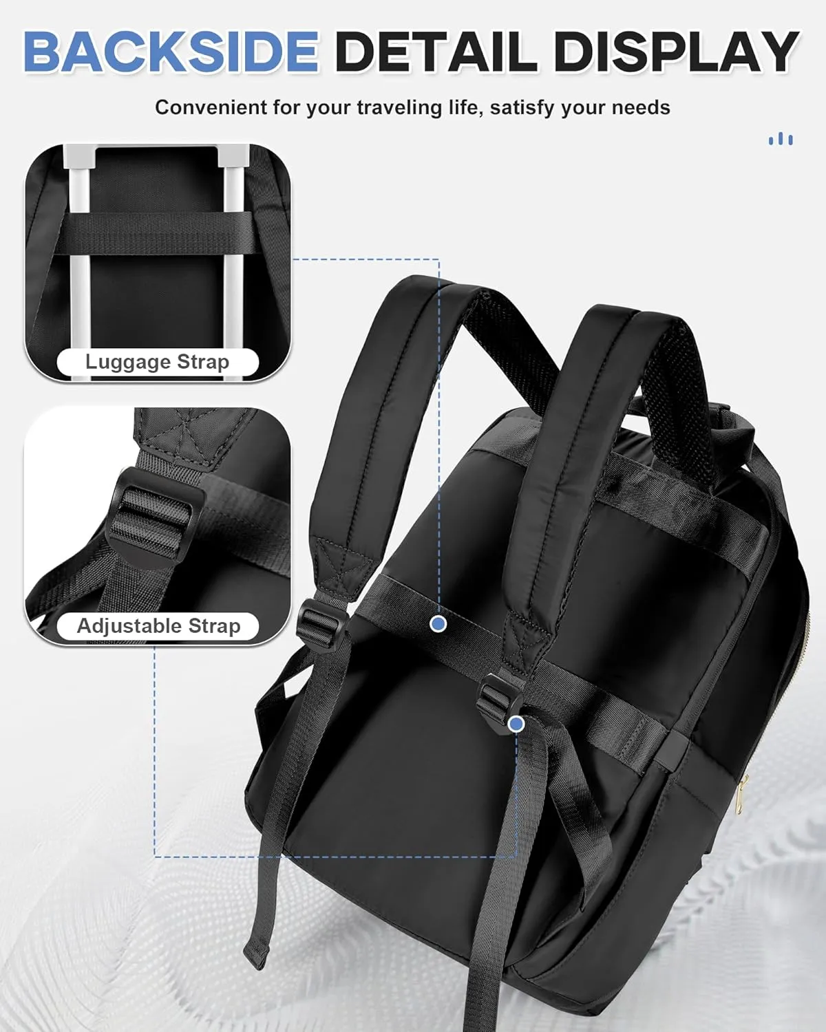 wepadre Small Travel Backpack Carry on Flight Approved Personal Item Travel Bag Carry on Backpack for Women Work Laptop Backpack for Traveling Carry on Luggage Mochila De Viaje