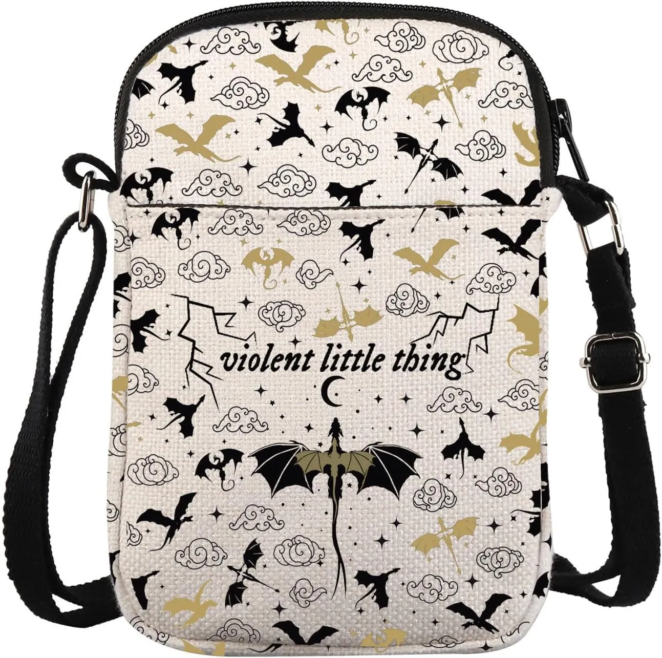 Wing Novel Inspired Crossbody Bag Dragon Rider Gift Basgiath War Gift Riorson Violent Little Thing Messenger Bag