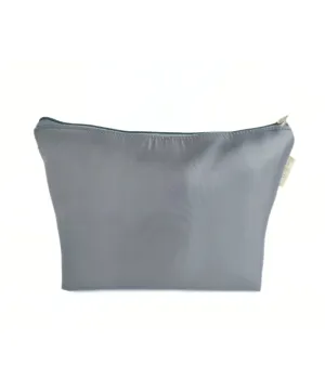 Women Solid Cosmetic Pouch / Travel makeup pouch / Travel organizer(Grey)