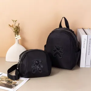 Women's Fashionable Bear Shell High Quality Canvas Crossbody Bags