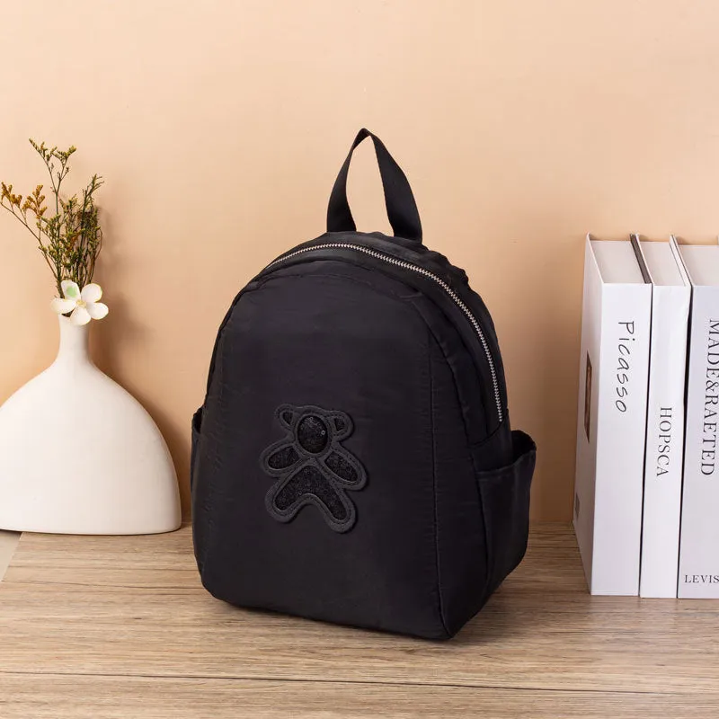 Women's Fashionable Bear Shell High Quality Canvas Crossbody Bags
