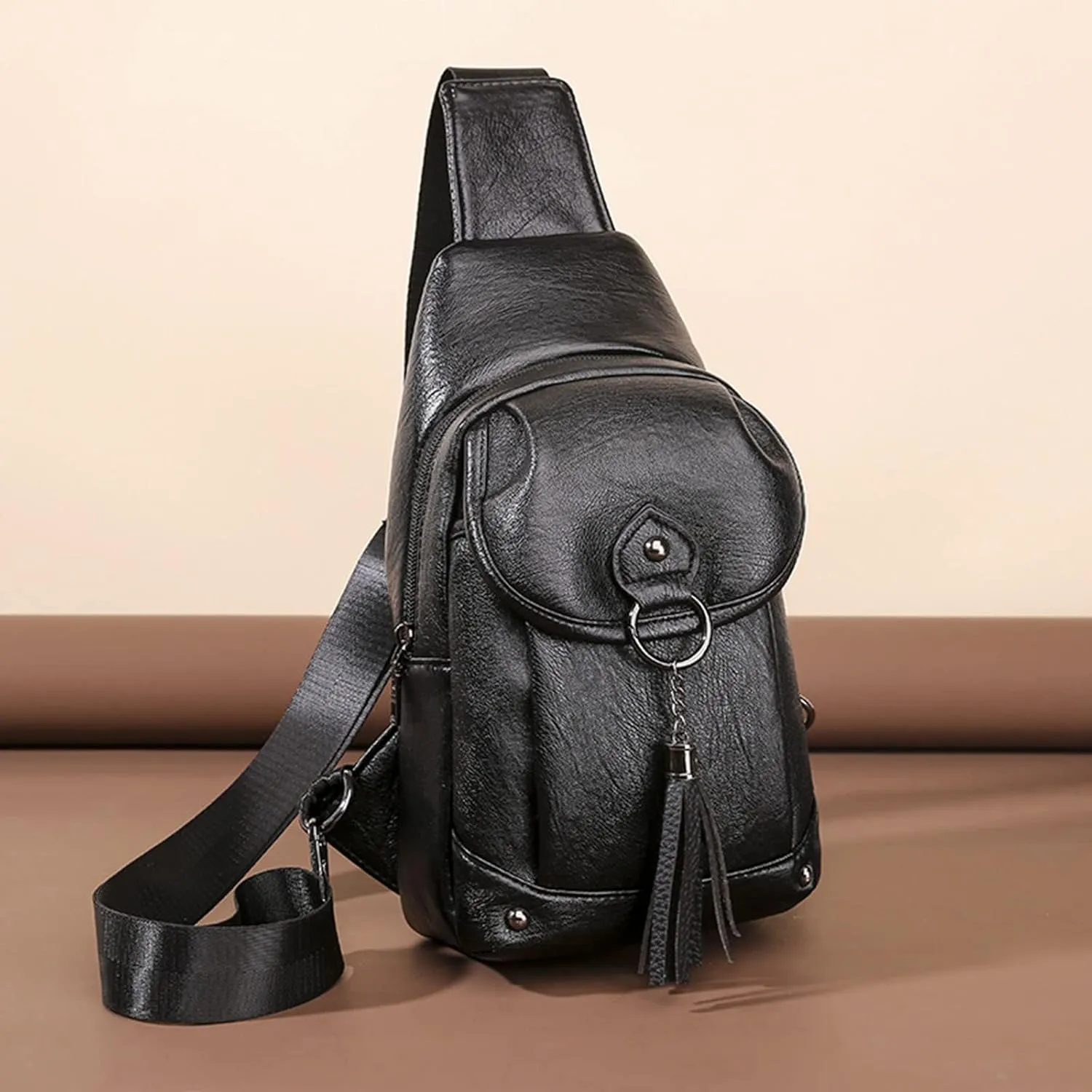 Women's Leopard Chest Bag Sling Bag for Women Sling Crossbody Bag Chest Backpack Bag Satchel Daypack Purse