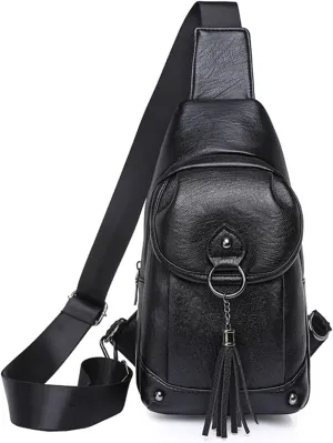 Women's Leopard Chest Bag Sling Bag for Women Sling Crossbody Bag Chest Backpack Bag Satchel Daypack Purse