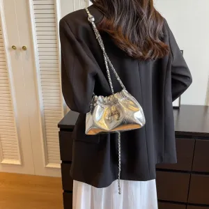 Women's Light Luxury Pleated Cloud Chain Fashionable Crossbody Bags