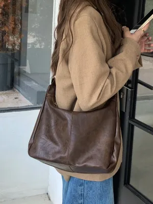 Women's Retro Fashionable Korean Versatile Large Crossbody Bags