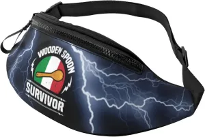 Wooden Spoon Survivor Crossbody fanny pack for men and women, ideal for travel, sports and running