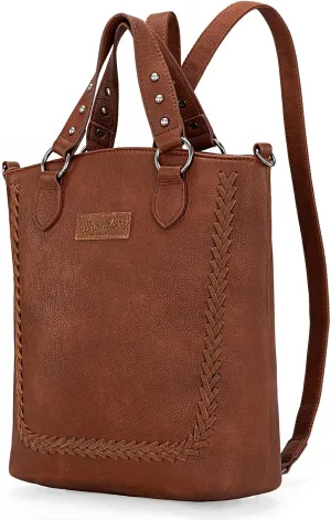 Wrangler Convertible Backpack Purse for Women Vintage Tote Bag Multifunction Shoulder Bag
