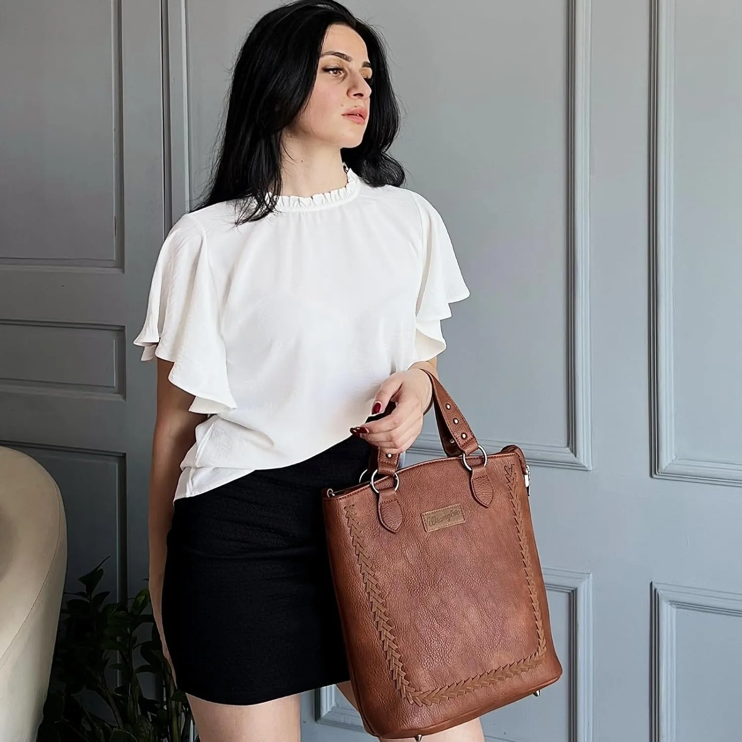 Wrangler Convertible Backpack Purse for Women Vintage Tote Bag Multifunction Shoulder Bag