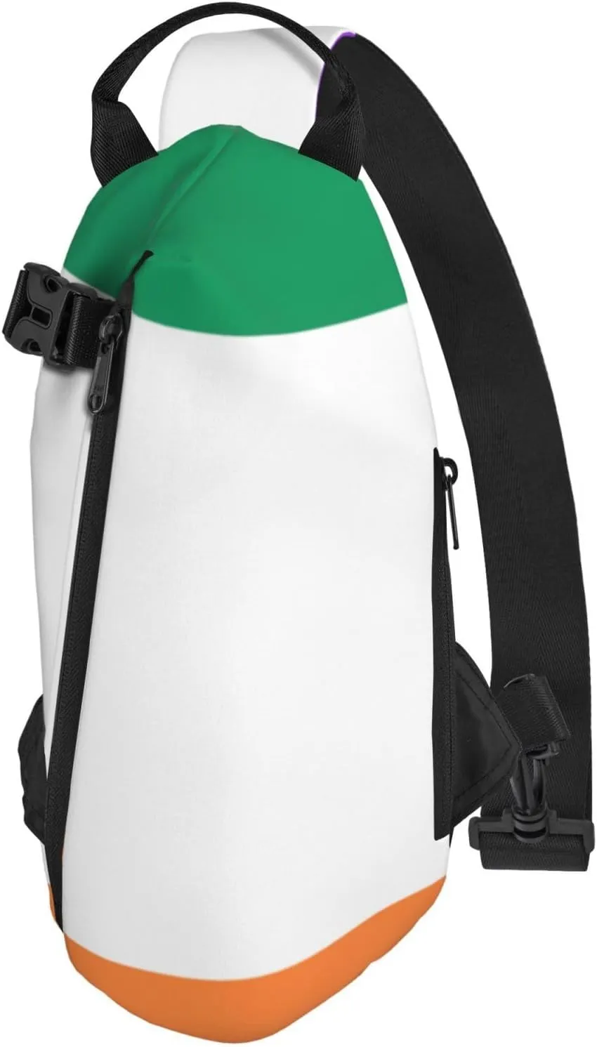 WURTON Irish Flag Print Crossbody Backpack Cross Pack Lightweight Sling Bag Travel, Hiking