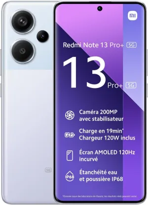 Xiaomi Redmi Note 13 Pro  5G (256GB   8GB) 6.67" 200Mp Triple (for Tmobile Mint Tello & Global) Global Version Unlocked (Aurora Purple)