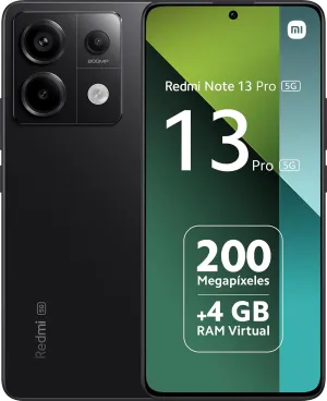 Xiaomi Redmi Note 13 Pro 5G   4G Lte (for Tmobile Mint Tello & Global) (256Gb   8Gb) 6.67 200Mp Triple Global Bands Unlocked (Midnight Black)