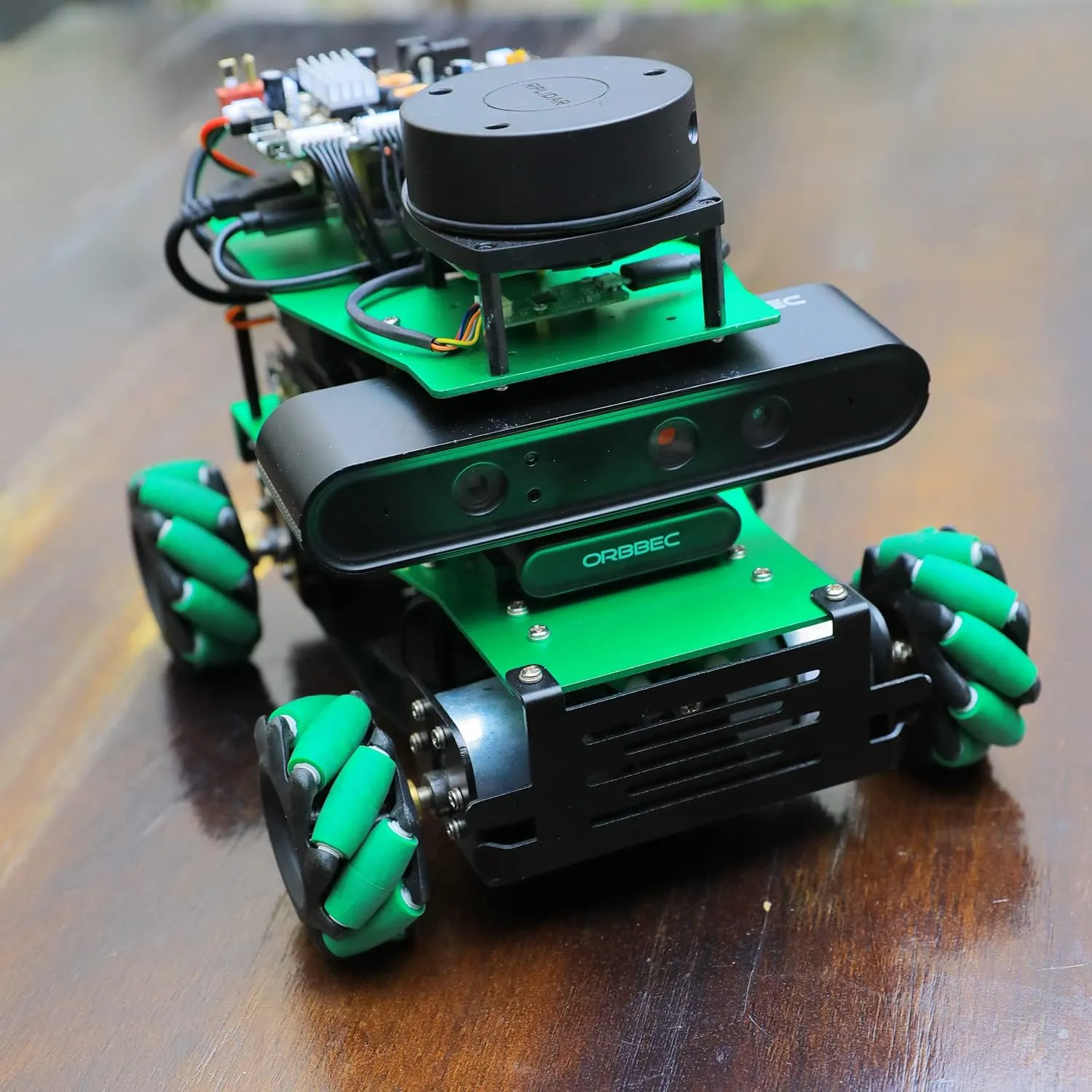 Yahboom Robot AI Python Program ROS2 Robot with Raspberry Pi 5 8GB Lidar Mecanum Wheel Chassis Car Robot Kit for Project Research（Pi Adv Ver-with Pi 5(8G)）