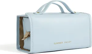 YDR Travel Makeup Bag,Capacity Cosmetic Travel Bag for Women Portable Pouch Makeup Organizer Bag with Divider and Handle Makeup Case Toiletry Bag