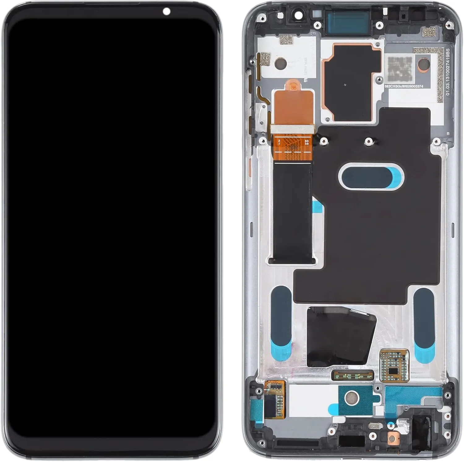 Yiherone Phone Screen Replacement LCD Screen for Meizu 16 / 16th / M882H / M882Q Digitizer Full Assembly with Frame LCD Display