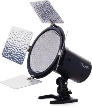 YONGNUO YN216 YN-216 LED Video Light with 5600K Color Temperature and 4 Color Plates for Canon Nikon DSLR Cameras