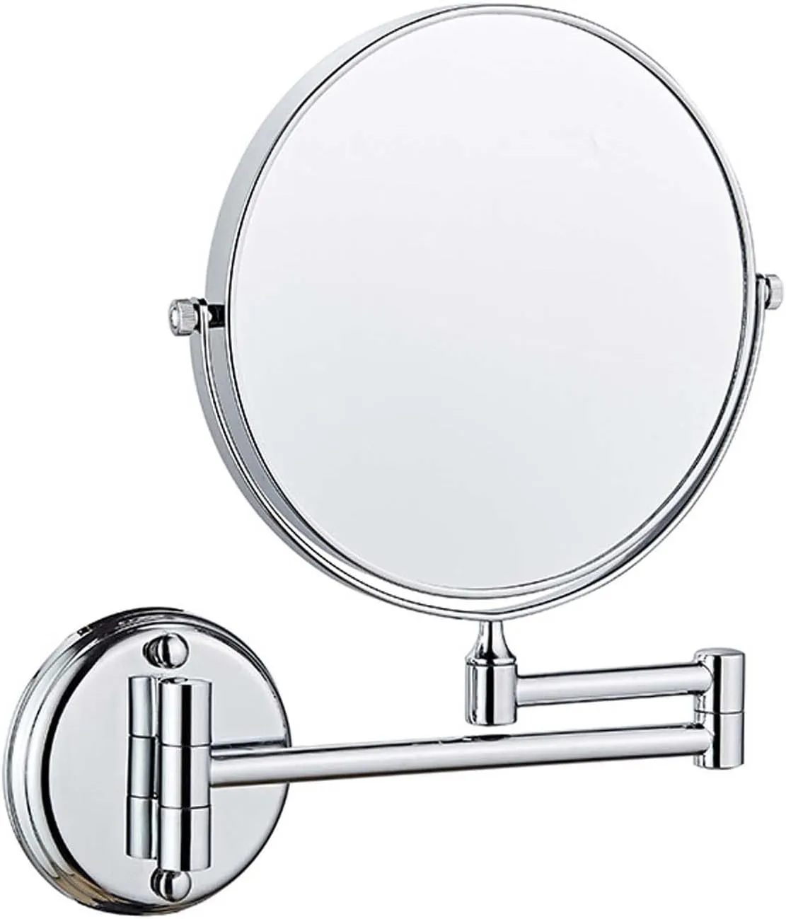 YSUEFIJO Wall Mounted Makeup Mirror, Double Sided Cosmetic Mirror, Portable Shaving Barber Mirror, 1X/3X/5X/7X/10X Magnifying Vanity Mirror, 360 Degree Swivel, for Makeup, Hair Styling