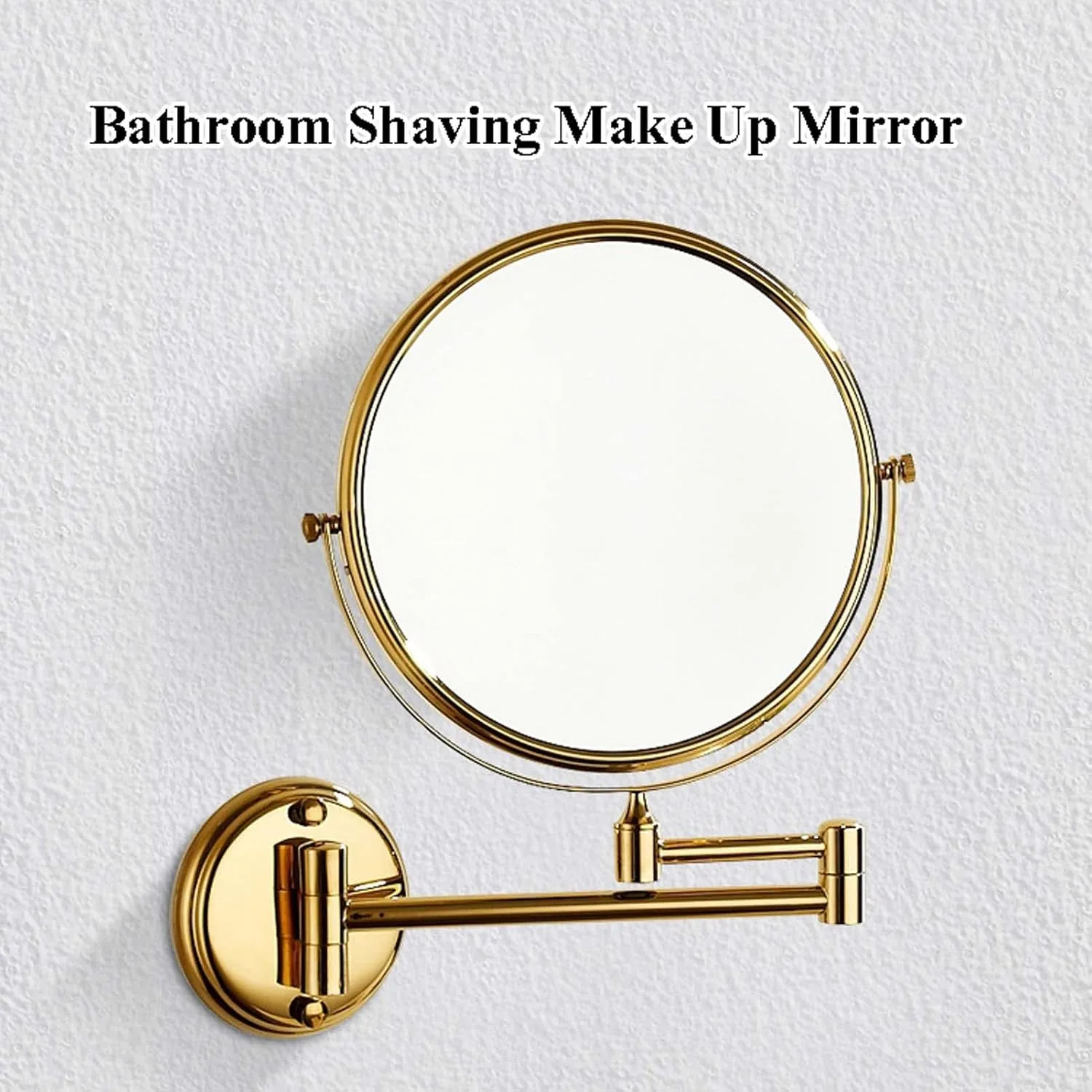 YSUEFIJO Wall Mounted Makeup Mirror, Double Sided Cosmetic Mirror, Portable Shaving Barber Mirror, 1X/3X/5X/7X/10X Magnifying Vanity Mirror, 360 Degree Swivel, for Makeup, Hair Styling