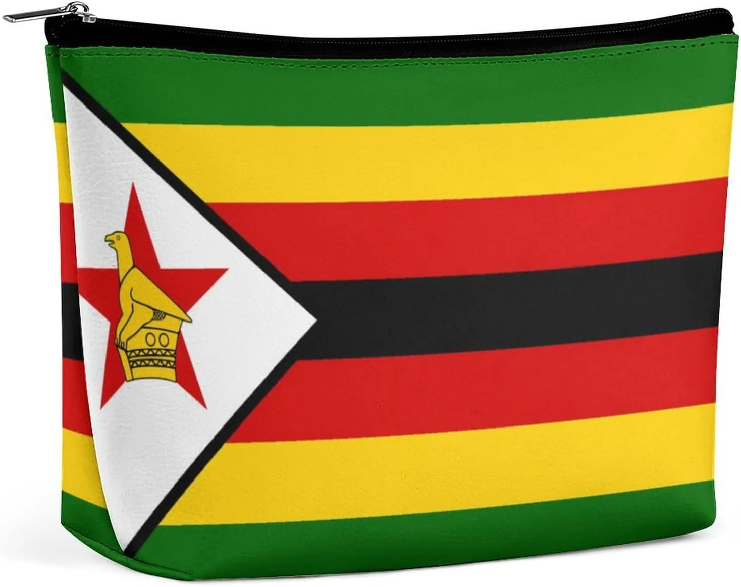 Zimbabwe Flag Travel-Friendly Cosmetic Bag Makeup Organizer Pouch for Women and Girls