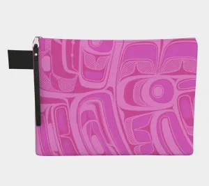 Zipper Carry all - Box Design (pink)