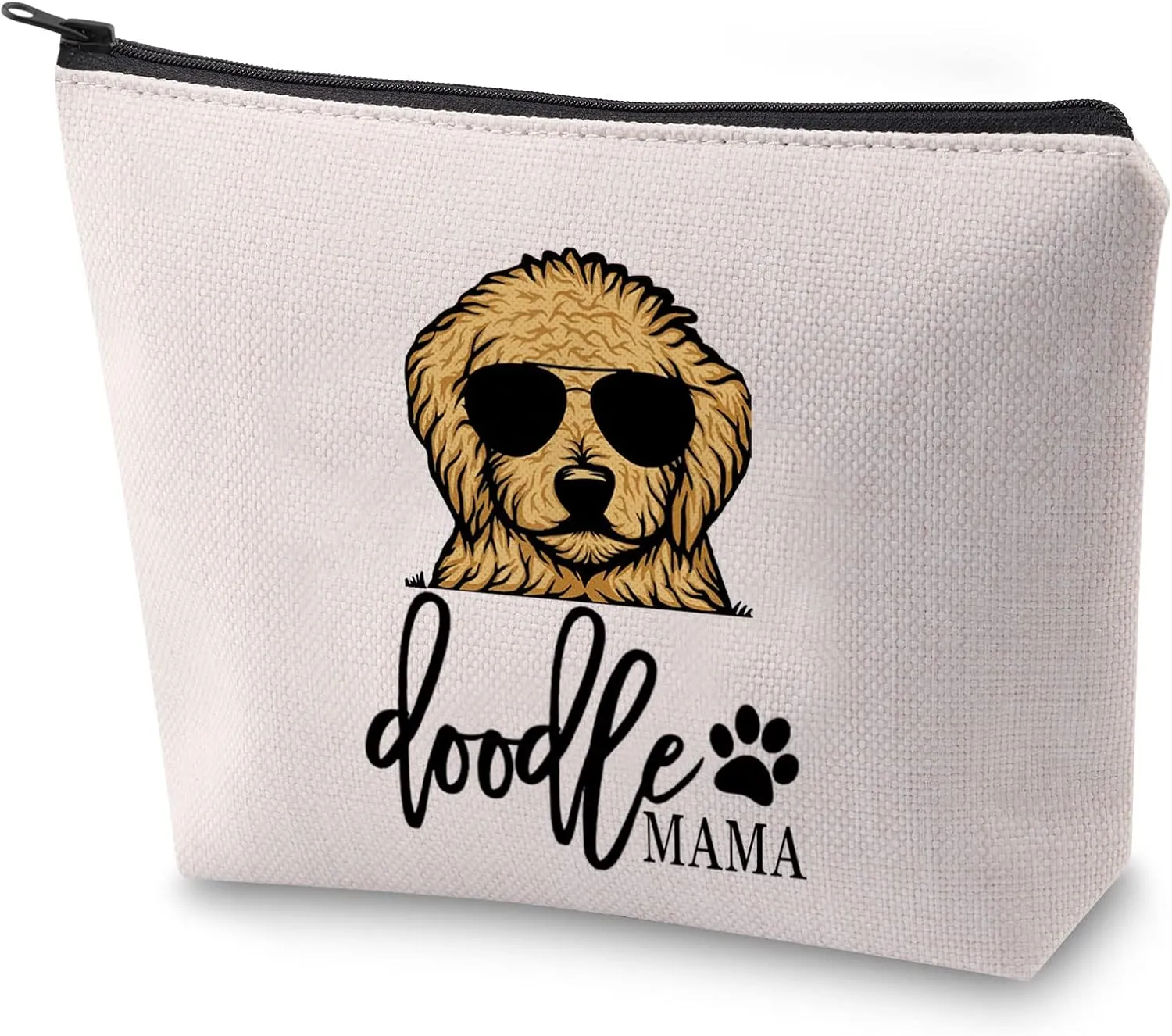 ZJXHPO Golden Doodle Mom Gift Dog Lover Gift Funny Doodle Mama Zipper Pouch Makeup Bag (Doodle Mom)
