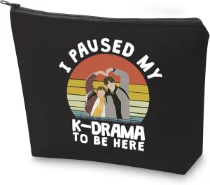ZJXHPO K Drama Gift for Korean TV Show Fans I Paused My KDrama To Be Here K Drama Cosmetic Bag Korean Lover Gift (BL KDrama)