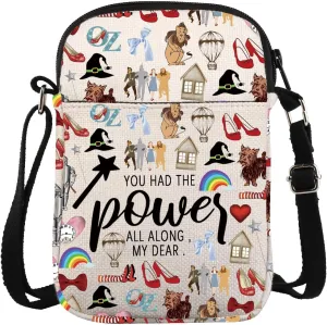 ZJXHPO Wizard TV Show Cross Body Bag You Had The Power All Along My Dear Messenger Bag OZ Inspired Shoulder Bag
