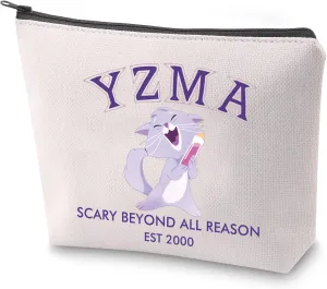 ZJXHPO Yzma Cat Cosmetic Bag Scary Beyond All Reason EST 2000 Makeup Bag With Zipper Cartoon Fans Survival Kit (Yzma 2000)