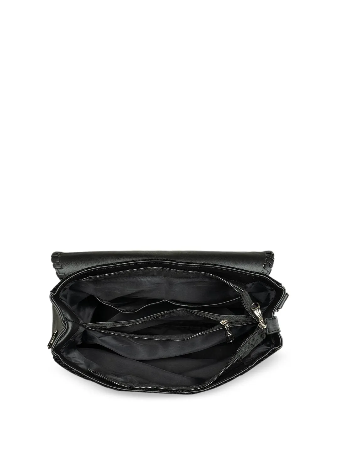 ZOUK Floral Printed Oversized Structured Jute Handheld Bag