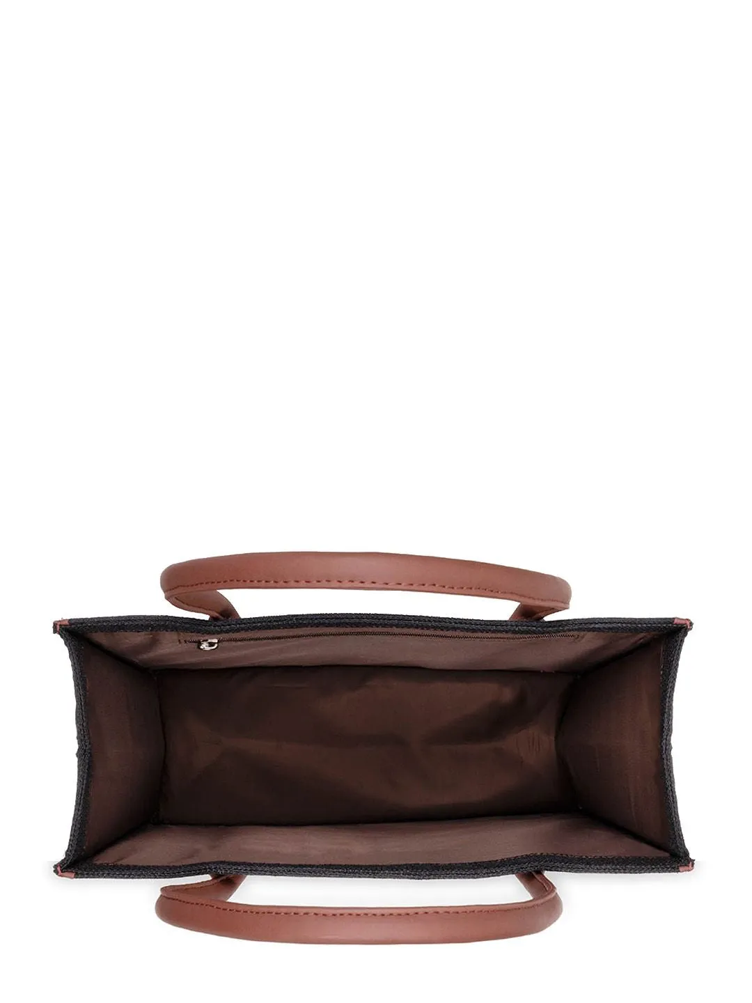 ZOUK Floral Printed Structured Handheld Bag